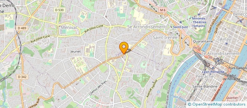 localisation de l'entreprise ASSOC.ENSEIG.RELIG.SECT.PASTORAL LY OUES  LYON