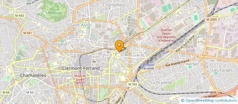 localisation de l'entreprise ASSOC ENSEIGN.LIBRE GODEFROY DE BOUILLON  CLERMONT-FERRAND