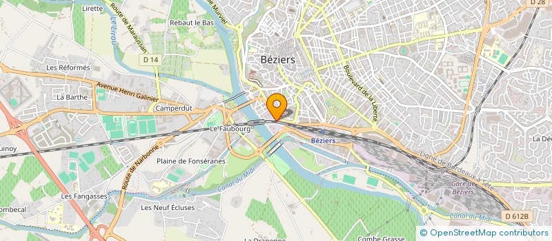localisation de l'entreprise ASSOC ENSEIGN MALADES OU ACCIDENTES à BEZIERS
