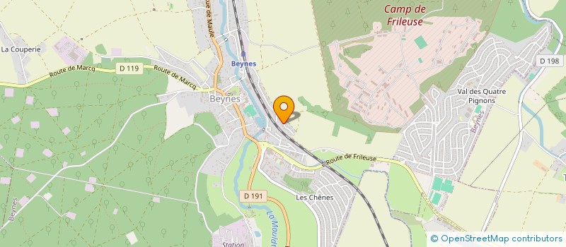 localisation de l'entreprise ASSOC ENSEIGNEMENT PROMO ILE DE FRANCE  BEYNES