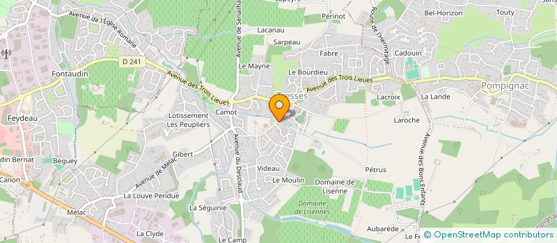 localisation de l'entreprise ASSOC ENSEMBLE  TRESSES