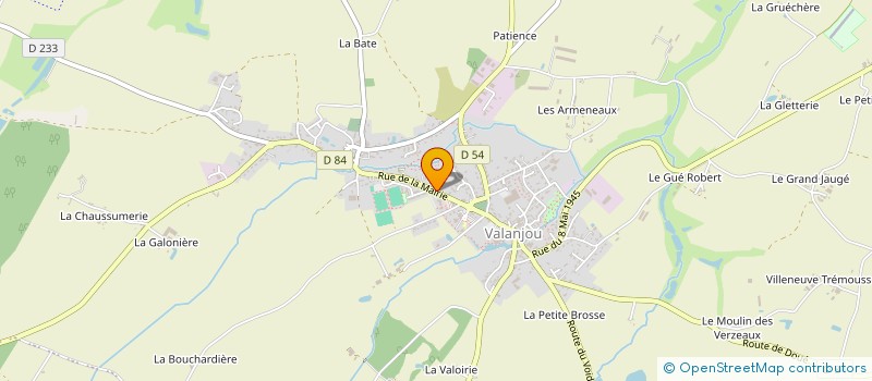 localisation de l'entreprise ASSOC ENTENTE MUSICALE DE VALANJOU  CHEMILLE-EN-ANJOU