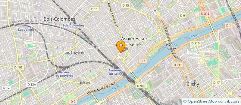 localisation de l'entreprise ASSOC ENTR AIDE FAMILIALE à ASNIERES-SUR-SEINE
