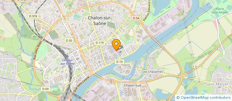 localisation de l'entreprise ASSOC ENTR AIDE VVES ORPHELINS DE GUERRE à CHALON-SUR-SAONE