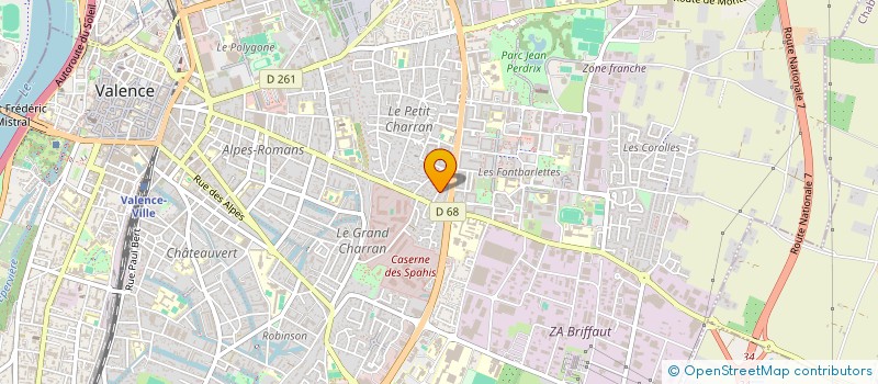 localisation de l'entreprise ASSOC ENTRAIDE ENFANCE DEFAVORISEE à VALENCE