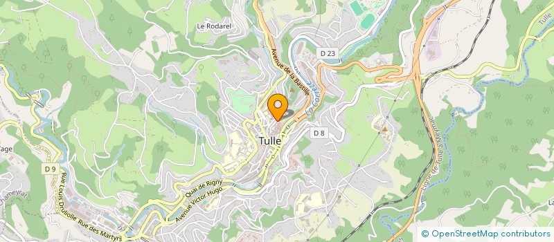 localisation de l'entreprise ASSOC ENTRAIDE PUPILLES ET ANC à TULLE