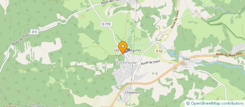 localisation de l'entreprise ASSOC.EQUESTRE DE LASCHAMPS à SAINT-GENES-CHAMPANELLE