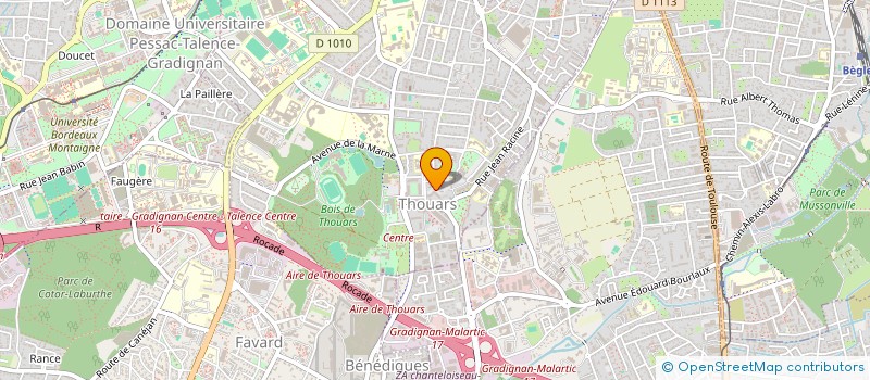 localisation de l'entreprise ASSOC EQUINOXE-NATURE ET ENVIRONNEMENT  TALENCE