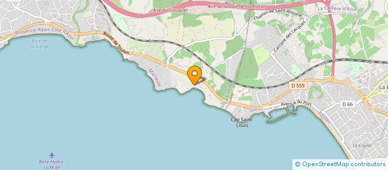 localisation de l'entreprise ASSOC  ESCADRILLE PEGASE  LA CIOTAT