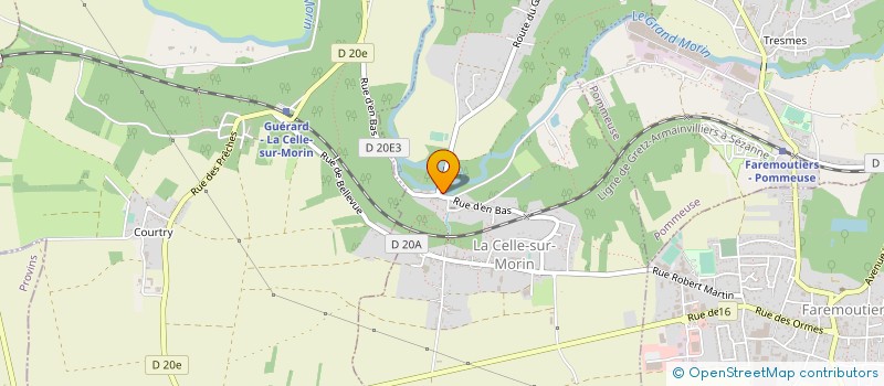 localisation de l'entreprise ASSOC ESCAPADE VERS L INSERTION à LA CELLE-SUR-MORIN
