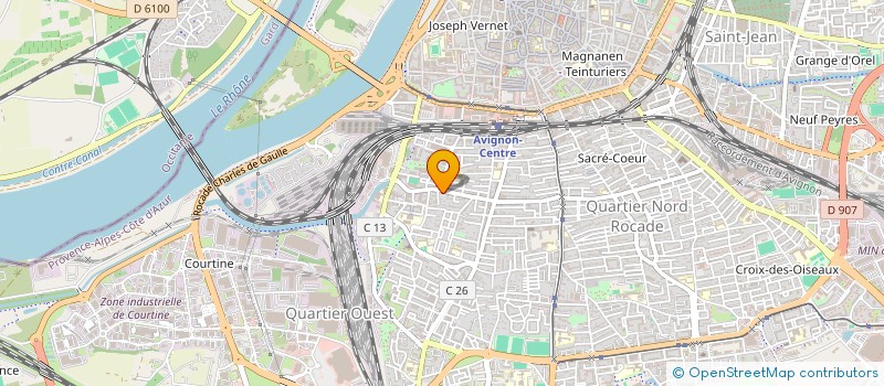 localisation de l'entreprise ASSOC ESPACE ET NATURE  AVIGNON