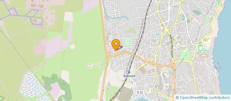 localisation de l'entreprise ASSOC ETOILE GYMNIQUE ISTRES ENTRESSEN à ISTRES