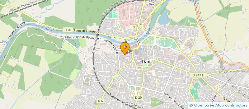 localisation de l'entreprise ASSOC ETS ST JOSEPH-STE MARIE à DAX