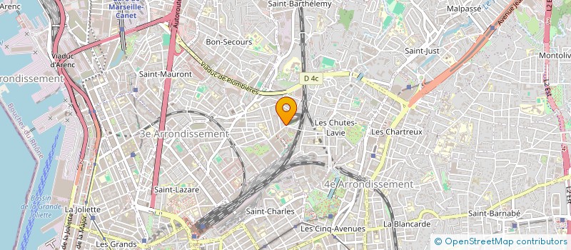 localisation de l'entreprise ASSOC ETUDE FORMATION GYNECO OBSTETRIQUE à MARSEILLE