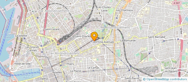 localisation de l'entreprise ASSOC ETUDIANT COMMERC INTERNA GRANDJEAN à MARSEILLE