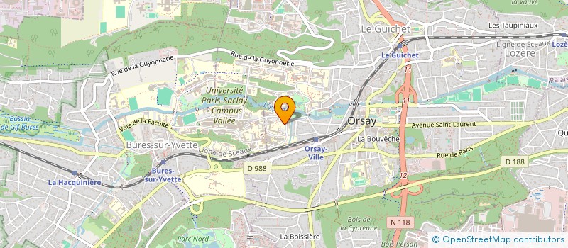 localisation de l'entreprise ASSOC EUROFORM à ORSAY
