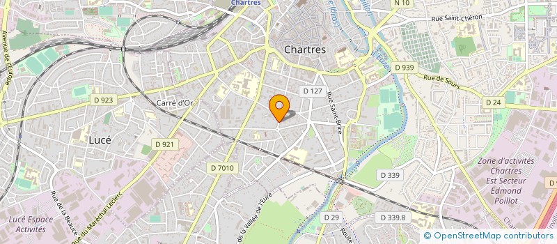 localisation de l'entreprise ASSOC EUROP PROD ANIMAL AGRO BIOLOG à CHARTRES