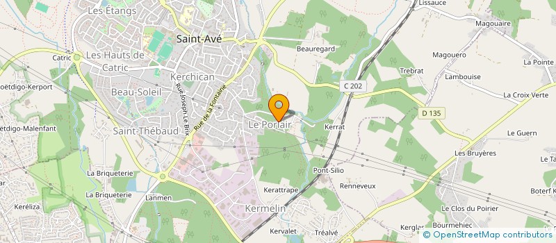 localisation de l'entreprise ASSOC FABRICANTS D'ALIMENTS BETAIL OUEST  SAINT-AVE