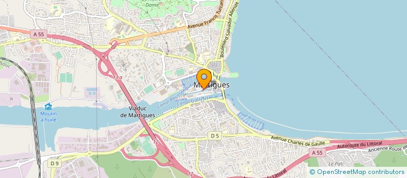 localisation de l'entreprise ASSOC FABRINI  MARTIGUES