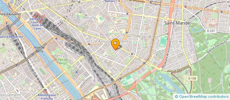 localisation de l'entreprise ASSOC FAMIL CATHOL PAROISSE ST ESPRIT  PARIS