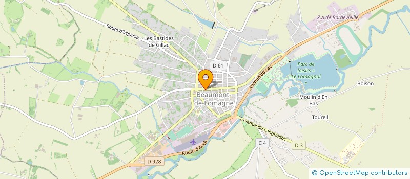 localisation de l'entreprise ASSOC FAMIL INSTITUT LESTONNAC à BEAUMONT-DE-LOMAGNE