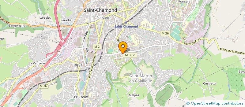 localisation de l'entreprise ASSOC FAMIL PERSON JB MARTIN à SAINT-CHAMOND