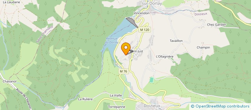 localisation de l'entreprise ASSOC FAMIL RURALE DOIZ LA TER  LA TERRASSE-SUR-DORLAY