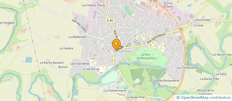 localisation de l'entreprise ASSOC FAMIL SERV RUCHE ENFANTINE à BEAUPREAU-EN-MAUGES