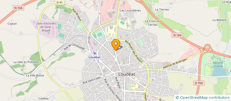 localisation de l'entreprise ASSOC FAMILIA GESTION LEPPA XAVIER GRALL  LOUDEAC