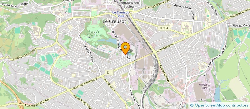 localisation de l'entreprise ASSOC FAMILIALE CREUSOTINE  LE CREUSOT