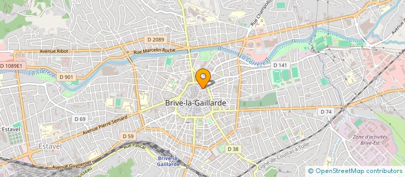 localisation de l'entreprise ASSOC FAMILIALE DE BRIVE à BRIVE-LA-GAILLARDE