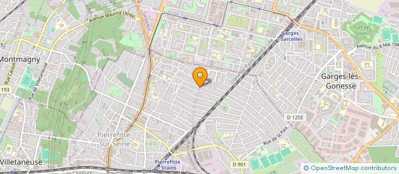 localisation de l'entreprise ASSOC FAMILIALE DE PIERREFITTE STAINS  PIERREFITTE-SUR-SEINE