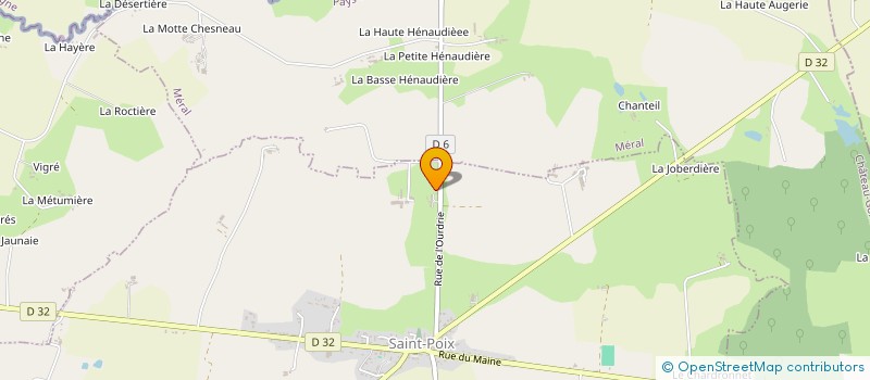 localisation de l'entreprise ASSOC FAMILIALE DE ST POIX  SAINT-POIX