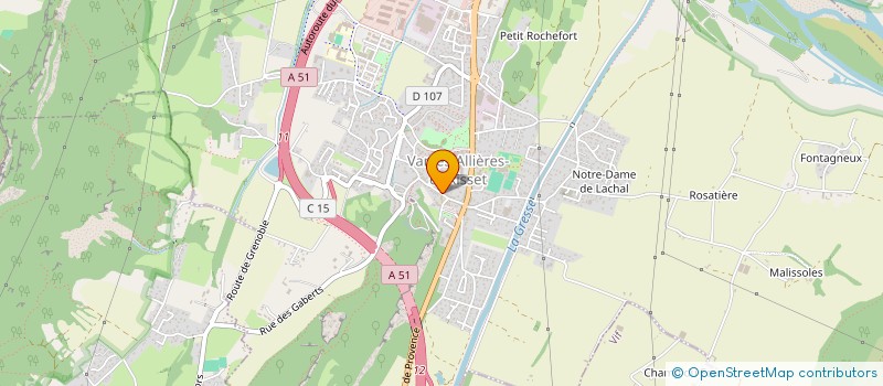 localisation de l'entreprise ASSOC FAMILIALE DE VARCES  VARCES-ALLIERES-ET-RISSET