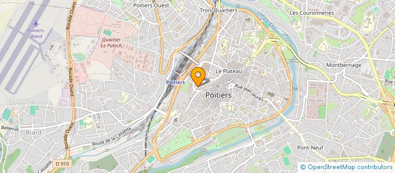 localisation de l'entreprise ASSOC FAMILIALE PROTESTANTE POITIERS  POITIERS