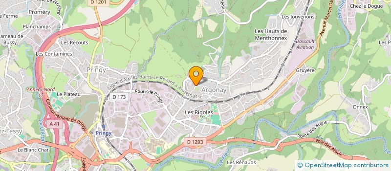 localisation de l'entreprise ASSOC FAMILIALE RURALE à ARGONAY