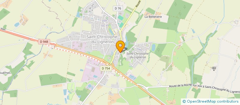 localisation de l'entreprise ASSOC FAMILIALE RURALE  SAINT-CHRISTOPHE-DU-LIGNERON