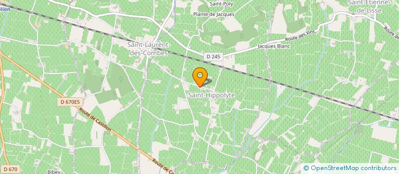 localisation de l'entreprise ASSOC FAMILIALE RURALE  SAINT-SULPICE-DE-FALEYRENS