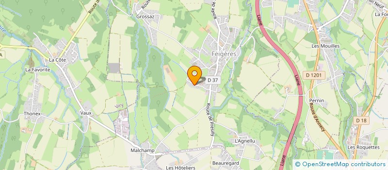 localisation de l'entreprise ASSOC FAMILIALE RURALE  FEIGERES