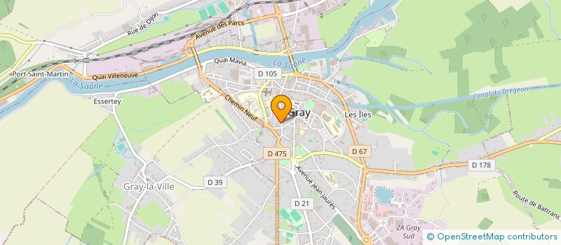 localisation de l'entreprise ASSOC FAMILIALE RURALE  AUTREY-LES-GRAY