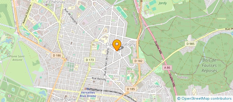 localisation de l'entreprise ASSOC FAMILIALE SCOLAIRE CHATAIGNIERS à VERSAILLES