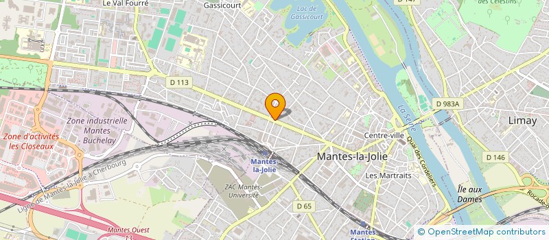 localisation de l'entreprise ASSOC FAMILIALE WATHIE EN FRANCE  MANTES-LA-JOLIE