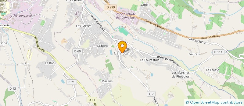 localisation de l'entreprise ASSOC FAMILLE RURALE CRECHE DE CAMBON à CAMBON