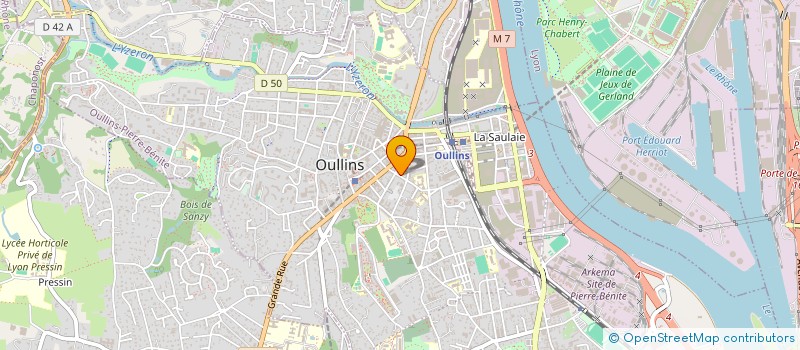 localisation de l'entreprise ASSOC FAMILLES ECOLE FILLES à OULLINS-PIERRE-BENITE