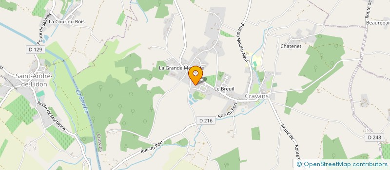 localisation de l'entreprise ASSOC FAMILLES RURALES DE GEMOZAC  GEMOZAC