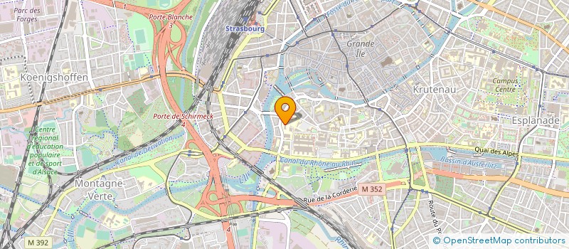localisation de l'entreprise ASSOC. FAVORISER AVANCEMENT CHIRURGIE à STRASBOURG