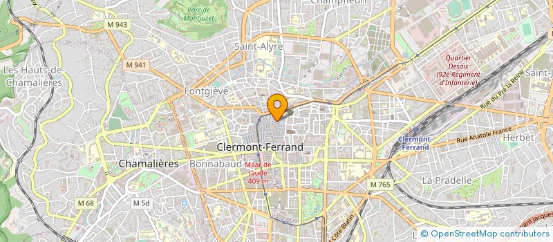 localisation de l'entreprise ASSOC FINAN PARTI POLITIQUE VERTS AUVERG à CLERMONT-FERRAND