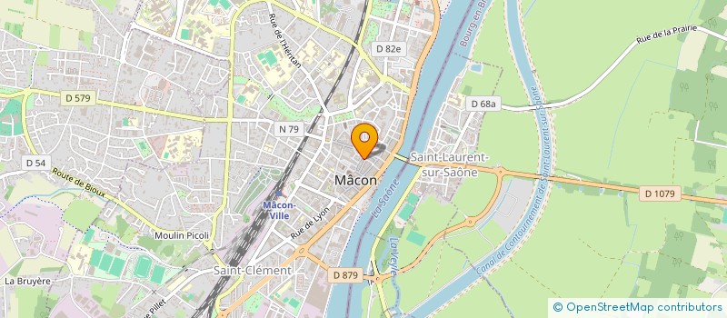 localisation de l'entreprise ASSOC. FINANCEMENT CAMPAGNE J.FALCONNET  MACON