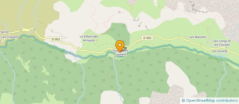 localisation de l'entreprise ASSOC FONC PASTOR LIBRE  PRA SOUBEYRAN  UVERNET-FOURS