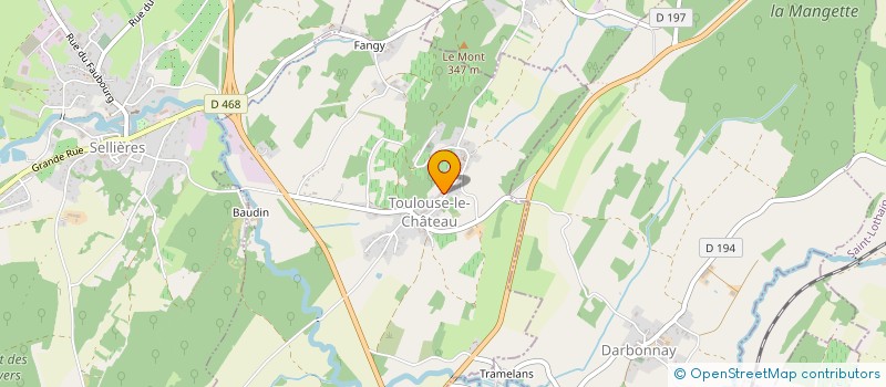 localisation de l'entreprise ASSOC FONCIERE DE MANTRY  MANTRY